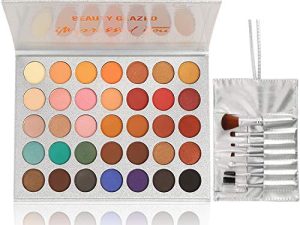 35 Colors Eyeshadow Palette with 7Pcs Makeup Brushes Set
