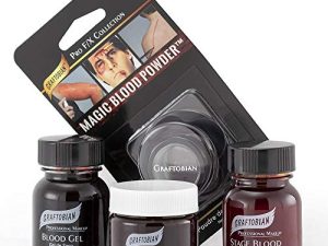 Graftobian Blood Sampler Set Makeup Kit - with 4 FX Bloods - Blood Gel