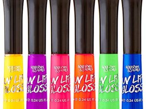 UV Glow Blacklight Lip Gloss - 6 Color Variety Pack