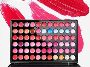 FantasyDay Makeup Gift Pro Matte 66 Colors Cream Lip Gloss Makeup Palette Lipgloss Cosmetic Set Lip Contouring Kit