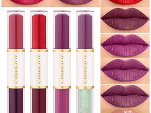 7 Colors Liquid Matte Lipstick +1 Clear Plumping Lip Gloss Makeup Set Lip Stick Stain Packs