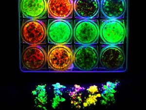 Glow in The Dark Face Body Glitter Gel - Christmas UV Black Light Glitter for Women Body/ Face/ Hair/Makeup/Nail Art