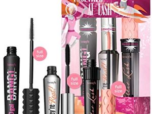 Benefit Cosmetics Mascara 3 Piece Full Size Set $72 Value They're Real Bad Girl Bang Roller Lash Set Together At Last