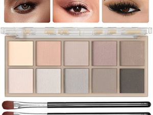 10 Colors Eyeshadow Palette Smooth Matte Nude Eye Makeup Palette