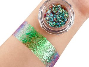DE'LANCI Glitter Eyeshadow Makeup Professional Chameleon Eyeshadow Pigment