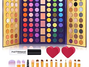 UCANBE 5pcs Eyeshadow Makeup Set -114 Shades MIRROR Eye Shadow Palette