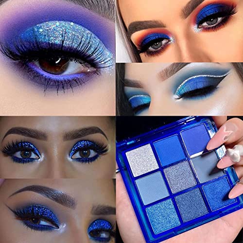 AMY'S DIARY Blue Eyeshadow Palette Glitter Eye shadow Makeup AMY'S DIARY Blue Eyeshadow Palette Glitter Eye shadow Makeup