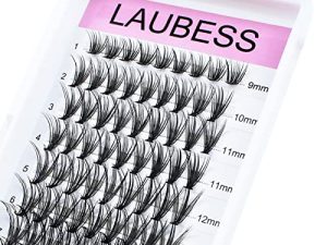 Cluster Lashes 20D Mixed Tray DIY Eyelash Extension Short and Long Individual Lashes Clusters Extensions D Curl Natural Look 3D Effect Makeup 120pcs (20D-0.07D