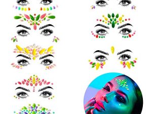 YRYM HT Face Jewels - Noctilucent Face Gems Mermaid Face Jewels Festival