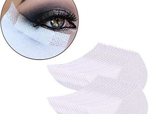CENFRY 100pcs Disposable Eyeshadow Shields Free Under Eye Gel Pad Patches Eyelash Extensions Lip Makeup Applicator
