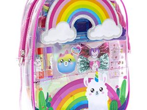 Townley Girl No Drama Llama Makeup Filled backpack Set with 10 Pcs