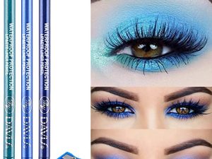 3 Colors Matte Eyeliner Pen Set With Pencil Sharpener