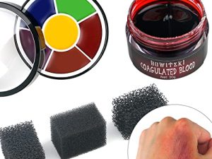Bowitzki Halloween Makeup SFX Starter Kit-6 Color Oil Based Face Paint Bruise Wheel