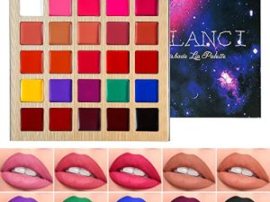 Lip Gloss Lipstick Palette Makeup Nude Red Peach Pink Shades 25 Color