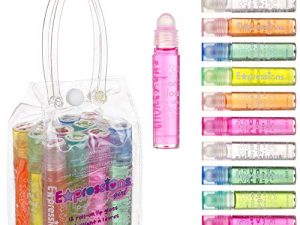 Expressions girl Roll On Lip Gloss Set with Carrying Case