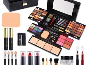 Professional Makeup Kit for Women Full Kit with Mirror 58 Colors All in One Make up Gift Set Combination with Eyeshadow