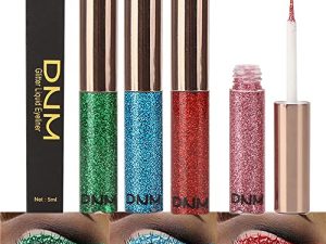 3 Colors Glitter Sparkle Sparkly Sparkling Eyeliner Liquid Makeup Set delineadores de colores