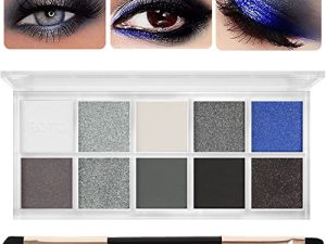 10 Colors Black Smokey Eyeshadow Palette