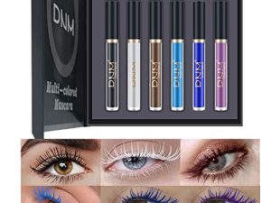 DNM 6 Color Colored Colorful Waterproof Mascara for Eyelashes Set