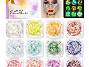 Glow in The Dark Glitter Gel