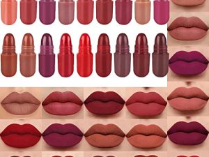 18Pcs Capsule Pills Lipstick Mini Matte Lipstick Sets for Women Long Lasting labiales mate 24 horas originales