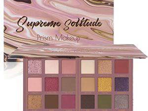 Prism Makeup Matte Eyeshadow Palette Pro 18 Colors Pigmented Shimmer Glitter Eye Shadow Palette