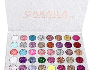 SUMEITANG 40 Colors Glitter Eyeshadow Palette