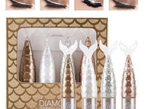 Erinde 4 Colors Liquid Glitter Eyeliner Set