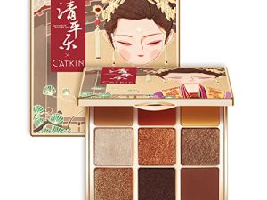 Catkin Eyeshadow Palettes Sparkly Eyeshadow Matte and Glitter Makeup Matte Shimmer Highly Pigmented Makeup Palettes Eye shadow 9 Colors Neutral Cosmetic Eye Shadows