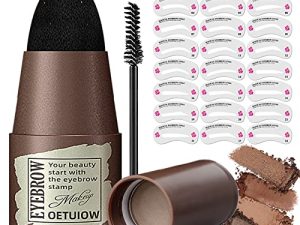 Eyebrow Stamp Stencil Kit - One Step Brow Stamp Shaping Kit Long-Lasting Waterproof
