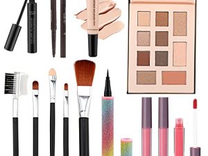 Pro Beginner Makeup Kit Teen Makeup Kit For Girl Include Eyeshadow Palette Eyeliner Makeup Brush Set Lipgloss Set Mascara Eyebrow Pencil Make up Set Gift for Women Full Kit