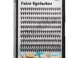 Dedila 20D Cluster Eyelashes Mixed10-12-14mm/11-13-15mm/12-14-16mm/16-18-20mm Individual False Eyelashes Thickness 0.07mm D Curl Makeup Volume Eye Lashes 200 PCS (10-12-14mm)