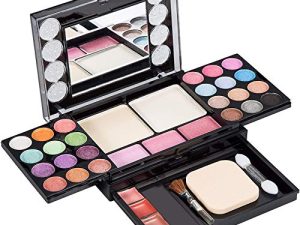 Eyeshadow Palette Makeup Palette 33 Bright Colors Matter and Shimmer Lip Gloss Blush Brushes Cosmetic Makeup Eyeshadow Highly Pigmented Palette