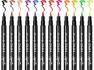 LOKFAR 12 Colors Matte Liquid Eyeliner Colorful Set