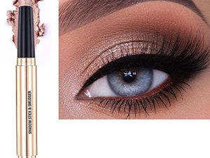 2 in 1 Rose Gold Eyeshadow Stick Cream Shimmer Smooth Glitter Single Powder Eyeshadow Pencil
