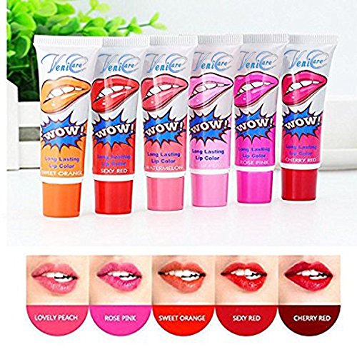 VeniCare 6 Colors Tattoo Magic Color Peel Off Mask Tint Long Lasting Waterproof Lip Gloss VeniCare 6 Colors Tattoo Magic Color Peel Off Mask Tint Long Lasting Waterproof Lip Gloss