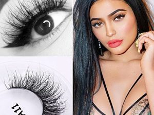 Veleasha Lashes 100% Real Mink 3D luxurious False Eyelashes Hand-made Natural Long Cross False Lashes for Makeup 1 Pair Pack (No.A11)