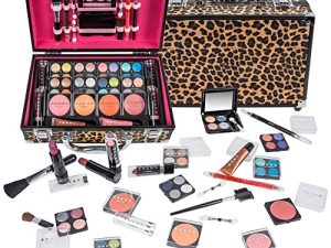 SHANY Carry All Makeup Train Case with Pro Teen Makeup Set