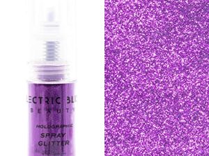Violet - 30 Grams Loose Glitter Spray - Holographic Glitter Spray - Cosmetic Grade - Makeup Face Body Nail Festival Rave Beauty Craft (Purple)